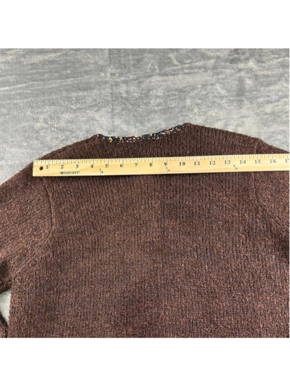 VTG Design Options by Philip & Jane Gordon Sweater Women S Cardigan Knit Brown - Picture 12 of 12